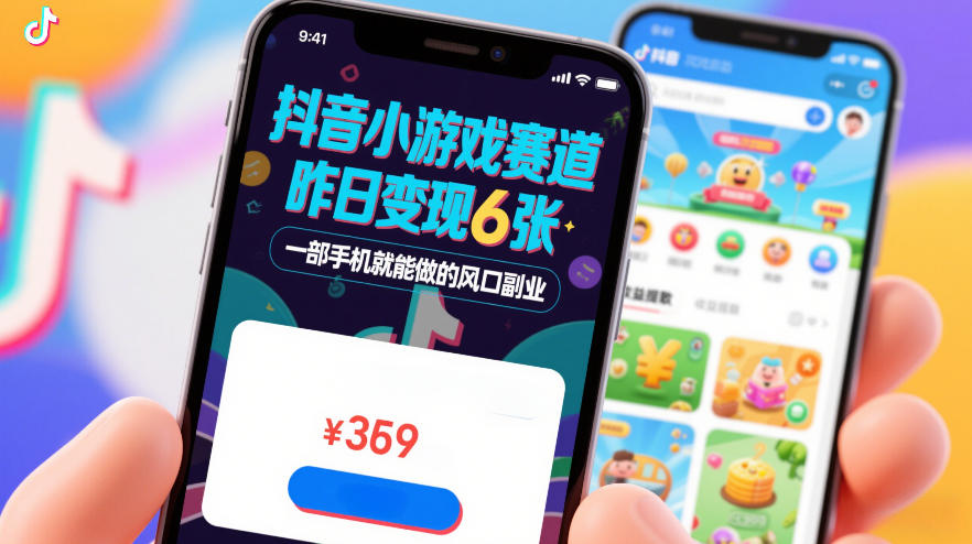 抖音小游戏赛道，昨日变现600+，零基础一部手机就能做的风口副业【揭秘】-88项目资源库