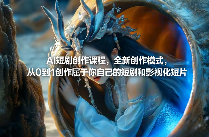 AI短剧创作课程，全新创作模式，从0到1创作属于你自己的短剧和影视化短片-88项目资源库