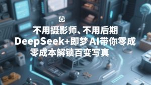 不用摄影师、不用后期，DeepSeek+即梦AI带你零成本解锁百变写真！-88项目资源库