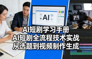 AI短剧学习手册，AI短剧全流程技术实战，从选题到视频制作生成-88项目资源库
