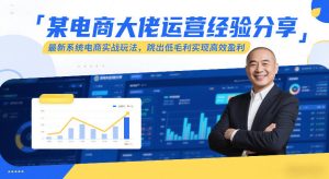 某电商大佬运营经验分享，最新系统电商实战玩法，跳出低毛利实现高效盈利（更新）-88项目资源库