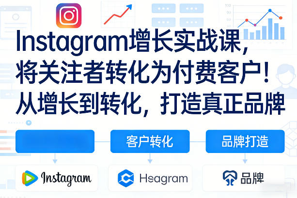 Instagram增长实战课，将关注者转化为付费客户！从增长到转化，打造真正品牌（双语字幕）-88项目资源库