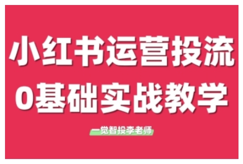 小红书运营投流，小红书广告投放从0到1的实战课，学完即可开始投放（更新26年）-88项目资源库